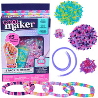 Spin Master Cool Maker - Kit de Expansión Stack’d Heishi con Más de 1300 Cuentas y 40 Especiales para Crear 15 Pulseras - Requiere Taller Stack’d Heishi - Cuentas para Pulseras - Juguetes Niñas 7 Años +, Manualidades 