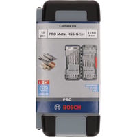 Bosch Juego de brocas helicoidales PRO Metal HSS-G, 135°, 18 piezas, Conjuntos de brocas 