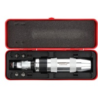GEDORE Juego de destornilladores 1/2" + puntas rojo, Tornillo de percusión rojo/Negro