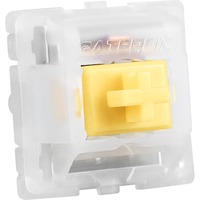 Sharkoon Linear Gateron CAP MILKY YELLOW Interruptores de teclado, Interruptor de botón amarillo/blanco, Interruptores de teclado, Blanco, Amarillo