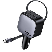 UGREEN EC602 Cargador de coche 60W Cargador para vehículo 1x USB-A 1x USB-C 