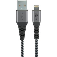 goobay 49268, Cable gris/Plateado