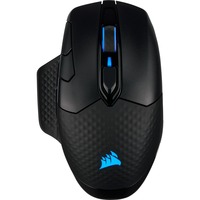 Corsair DARK CORE RGB PRO ratón mano derecha RF Wireless + Bluetooth + USB Type-A Óptico 18000 DPI, Ratones para gaming negro, mano derecha, Óptico, RF Wireless + Bluetooth + USB Type-A, 18000 DPI, Negro