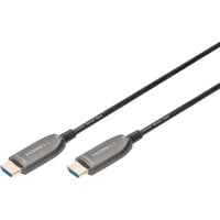 Digitus AK-330126-200-S, Cable negro