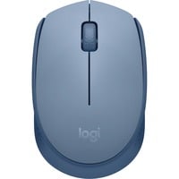 Logitech M171 Ratones, Ratón Azul-gris, Ambidextro, Óptico, RF inalámbrico, Gris