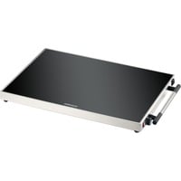 Rommelsbacher Placa calefactora WPR 407/E, Calientaplatos acero fino/Negro