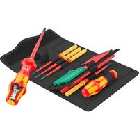 Wera Kraftform Kompakt Turbo i Imperial 1 Tool Finder, 16 piezas, Llave de tubo rojo/Amarillo