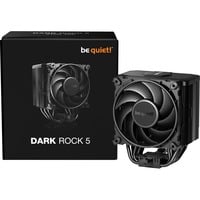 be quiet! DARK ROCK 5 Procesador Refrigerador de aire 12 cm Negro 1 pieza(s), Disipador de CPU negro, Refrigerador de aire, 12 cm, 2100 RPM, 93,5 m³/h, Negro