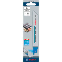 Bosch 2 608 657 407 hoja de sierra de calar, de sierra de marquetería y de sierra recíproca Hoja para sierra recíproca Bimetálico 5 pieza(s) Hoja para sierra recíproca, Pipa, Perfil, Chapa metálica (de mediano espesor), Bimetálico, 1,8 mm, 2,6 mm, 1,25 mm
