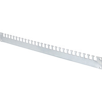 Digitus Carril de sujeción de cables 19" para Unique & Dynamic, Guía para cable plateado