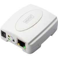 Digitus Servidor de impresora Fast Ethernet, USB 2.0, Servidor de impresión blanco, USB 2.0, Blanco, Taiwán, LAN Ethernet, IEEE 802.3, IEEE 802.3u, 10,100 Mbit/s, TCP/IP, IPX/SPX, NetBEUI, AppleTalk,