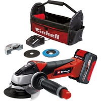 EINHELL TC-AG 18/115 Li Kit, Amoladora angular rojo/Negro