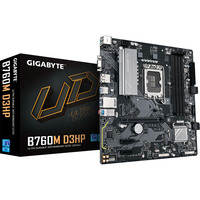 GIGABYTE B760M D3HP, Placa base negro/Gris