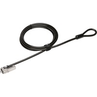 Kensington Candado fino de combinación con cable ultra NanoSaver®, Seguridad negro, 1,8 m, Kensington, Cerradura con combinación, Negro, Metálico