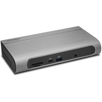 Kensington Replicador de puertos híbrido 4K dual Thunderbolt™ 3 y USB-C SD5600T con 96 W de PD: Windows/macOS, Estación de acoplamiento gris, USB Tipo C, Gris