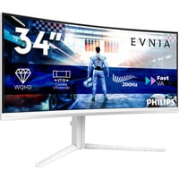 Philips EVNIA 34M2C5601QA, Monitor de gaming blanco