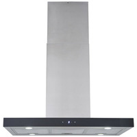 Respekta 19050000000321, Campana extractora acero fino/Negro