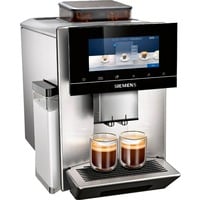 Siemens TQ905D03 cafetera eléctrica Manual Máquina espresso 2,3 L, Superautomática acero fino/Negro, Máquina espresso, 2,3 L, Granos de café, Molinillo integrado, 1500 W, Acero inoxidable
