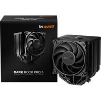 be quiet! Dark Rock Pro 5 Procesador Refrigerador de aire 120/135 mm Negro 1 pieza(s), Disipador de CPU negro, Refrigerador de aire, 120/135 mm, Negro