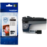 Brother LC-427BK cartucho de tinta 1 pieza(s) Original Rendimiento estándar Negro Rendimiento estándar, Negro, Tinta a base de pigmentos, 1 pieza(s), 3000 páginas, Pack individual