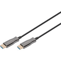 Digitus Cable de fibra óptica híbrido HDMI AOC, UHD 4K negro