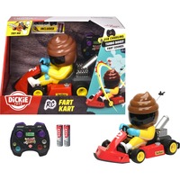 Jada Toys Fart Kart RC, Radiocontrol rojo/Amarillo