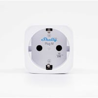 Shelly Plug M Gen3, Toma de corriente con interruptor blanco