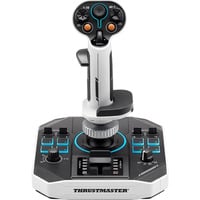 Thrustmaster Sol-R 1 Flightstick Negro, Blanco USB Palanca de vuelo Analógico/Digital PC, Palanca de mando negro/blanco, Palanca de vuelo, PC, Analógico/Digital, Alámbrico, USB, USB Tipo C