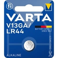 VARTA -V13GA Pilas domésticas, Batería Batería de un solo uso, LR44, Alcalino, 1,5 V, 1 pieza(s), Plata