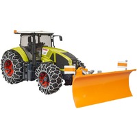bruder Claas Axion 950 con cadenas para nieve y pala quitanieves, Automóvil de construcción 