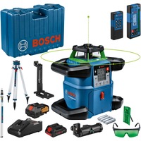 Bosch GRL 650 CHVG Nivel giratorio 70 m 500-540 nm (< 10mW), Láser rotativo azul, 70 m, 1,5 mm/m, 360°, 650 m, 600 RPM, Horizontal/Vertical
