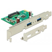 DeLOCK Tarjeta PCIe x1 a 2x USB 3.2 Gen 1 ext., Controlador USB 