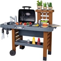 Smoby Cocina de jardín gris/Marrón
