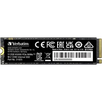 Verbatim Vi5000 512 GB M.2 PCI Express 4.0 NVMe 3D NAND, Unidad de estado sólido 512 GB, M.2, 5000 MB/s