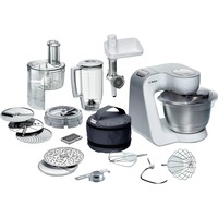 Bosch MUM54270DE robot de cocina 900 W 3,9 L Plata, Blanco blanco, 3,9 L, Plata, Blanco, 1,1 m, Operación, 3 discos, 220 - 240 V
