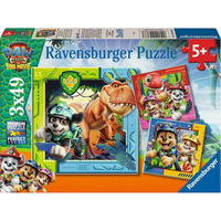 Ravensburger Puzzle infantil Paw Patrol 3 Dino Movie 