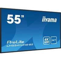 iiyama  LH5541UHS-B2, Pantalla de gran formato negro brillante