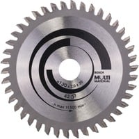 Bosch 2 608 641 195 hoja de sierra circular 13 cm 1 pieza(s) Multi, 13 cm, 2 cm, 1,4 mm, 2 mm, HLTG (dentado trapezoidal)