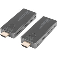 Digitus DS-55323, Alargador de HDMI negro/Plateado