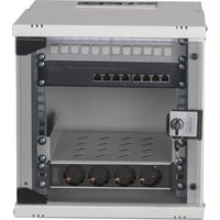 Digitus Set de red SOHO Pro 10" 315x300 mm (AnxP), Armario IT gris claro