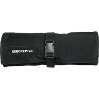GEDORE Bolsa enrollable roja para llaves, vacía negro