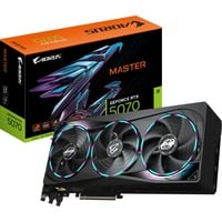 GIGABYTE AORUS GeForce RTX 5070 MASTER 12G Tarjeta Gráfica - 12GB GDDR7, 192 bits, PCI-E 5.0, 2715 MHz Core Clock, 3 x DP 2.1a, 1 x HDMI 2.1b, NVIDIA DLSS 4, GV-N5070AORUS M-12GD 192 bits, PCI-E 5.0, 2715 MHz Core Clock, 3 x DP 2.1a, 1 x HDMI 2.1b, NVIDIA DLSS 4, GV-N5070AORUS M-12GD, GeForce RTX 5070, 12 GB, GDDR7, 192 bit, 7680 x 4320 Pixeles, PCI Express x16 5.0