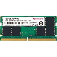 Transcend TS2GSA64V8E módulo de memoria 16 GB 2 x 8 GB DDR5 4800 MHz, Memoria RAM verde, 16 GB, 2 x 8 GB, DDR5, 4800 MHz, 262-pin SO-DIMM