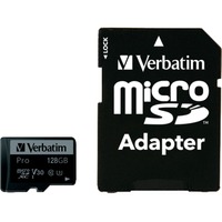 Verbatim Pro 64 GB MicroSDXC UHS Clase 10, Tarjeta de memoria 64 GB, MicroSDXC, Clase 10, UHS, 90 MB/s, 45 MB/s