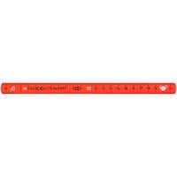 Wiha Flexómetro plegable para electricista Longlife, 2 metros, Bar naranja