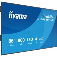 iiyama LH8666UHSB-B1AG, Pantalla de gran formato negro (mate)