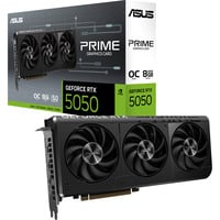 ASUS Prime -RTX5050-O8G NVIDIA GeForce RTX 5050 8 GB GDDR6, Tarjeta gráfica GeForce RTX 5050, 8 GB, GDDR6, 128 bit, 7680 x 4320 Pixeles, PCI Express 5.0