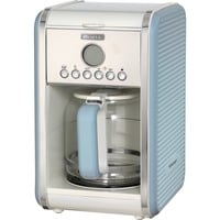 Ariete Vintage Americana, Cafetera de filtro celeste/Crema