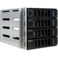 Inter-Tech ER-680, 88887417, Chasis intercambiable negro/Plateado