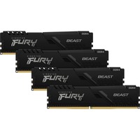 Kingston FURY FURY Beast módulo de memoria 128 GB 4 x 32 GB DDR4 2666 MHz, Memoria RAM negro, 128 GB, 4 x 32 GB, DDR4, 2666 MHz, 288-pin DIMM